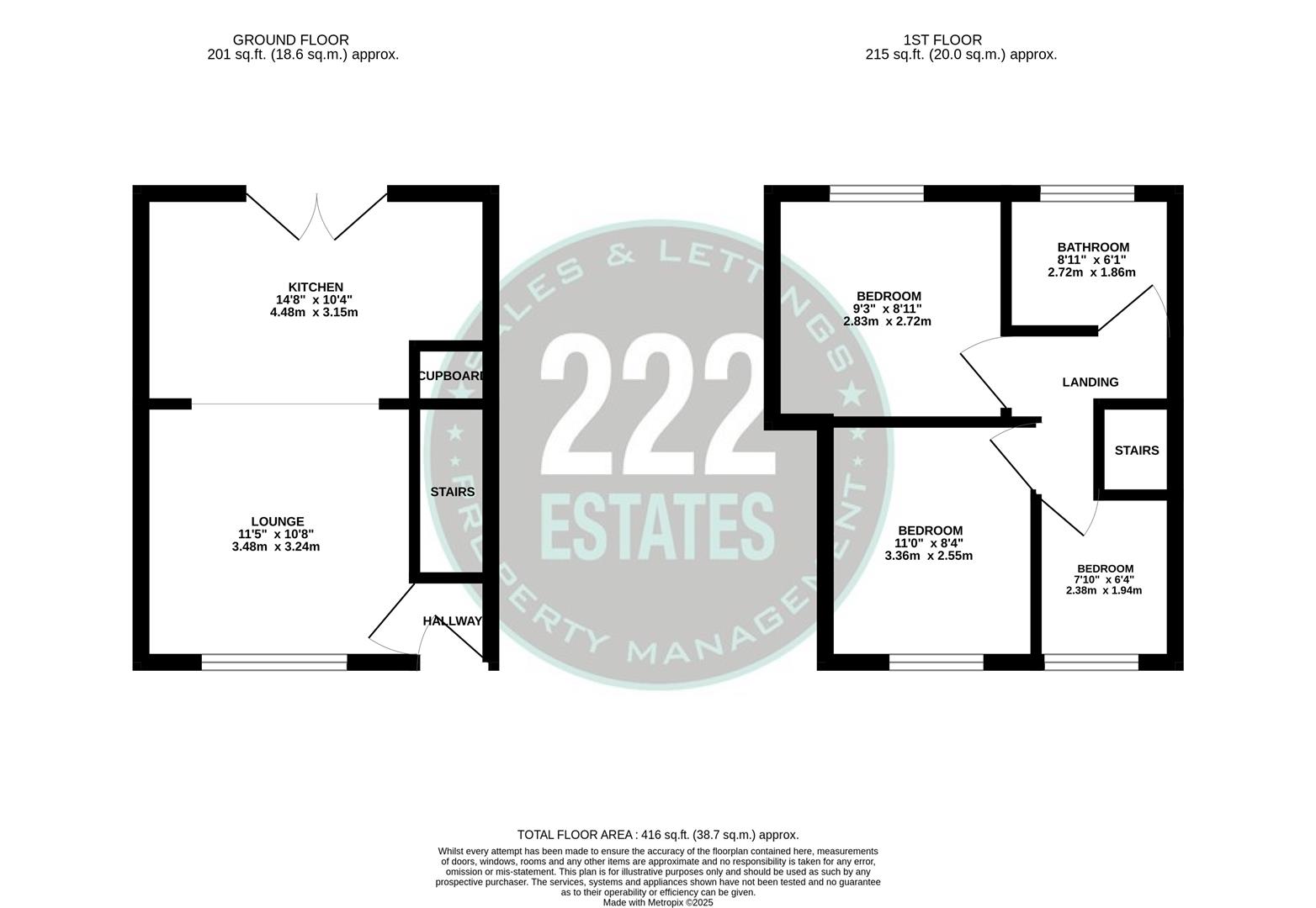 Floorplans For Ellen Street, Warrington