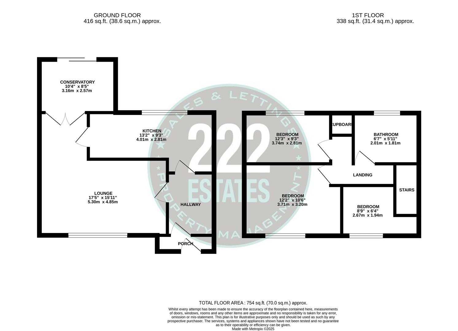 Floorplans For Cotswold Road, Warrington