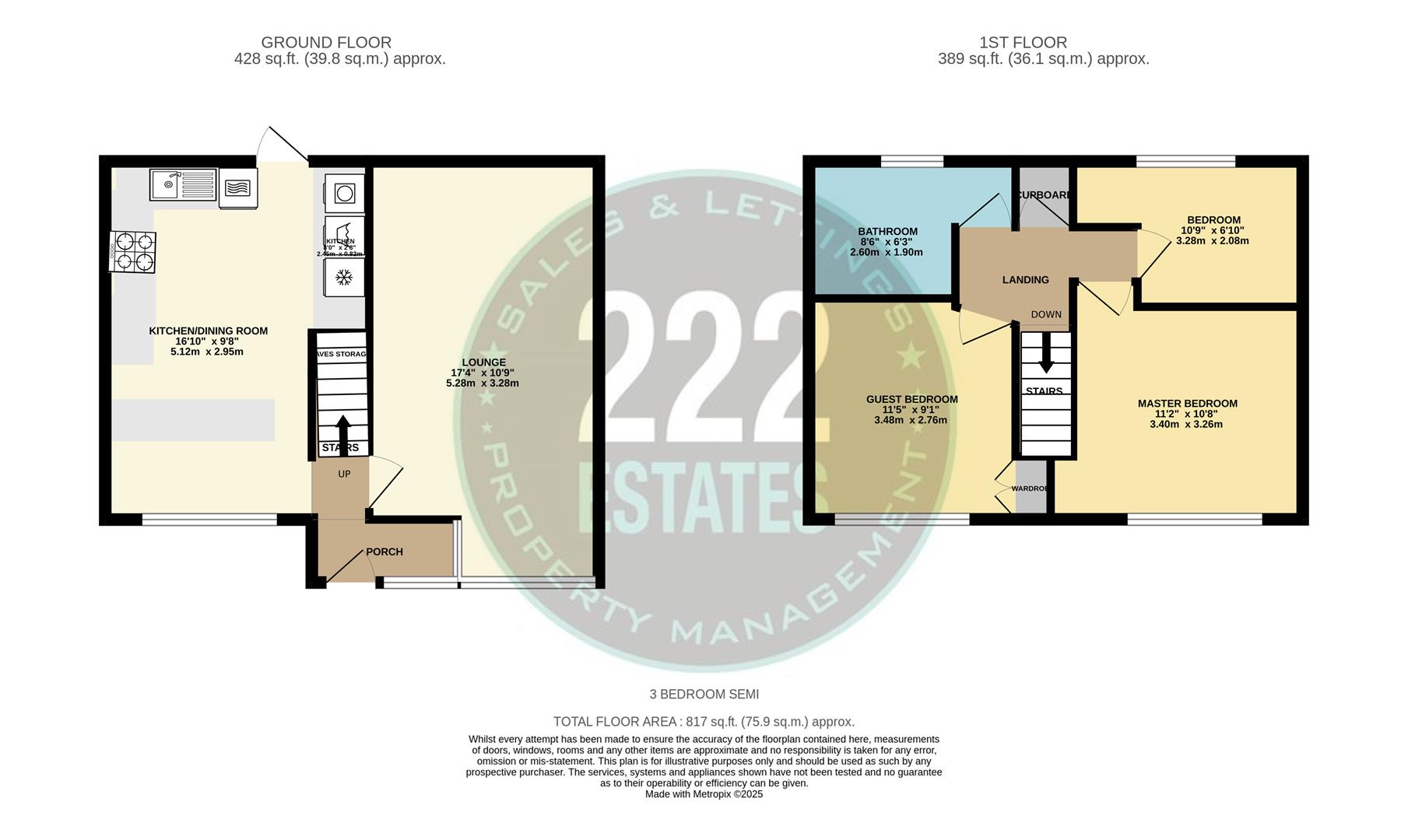 Floorplans For Darnaway Close, Birchwood