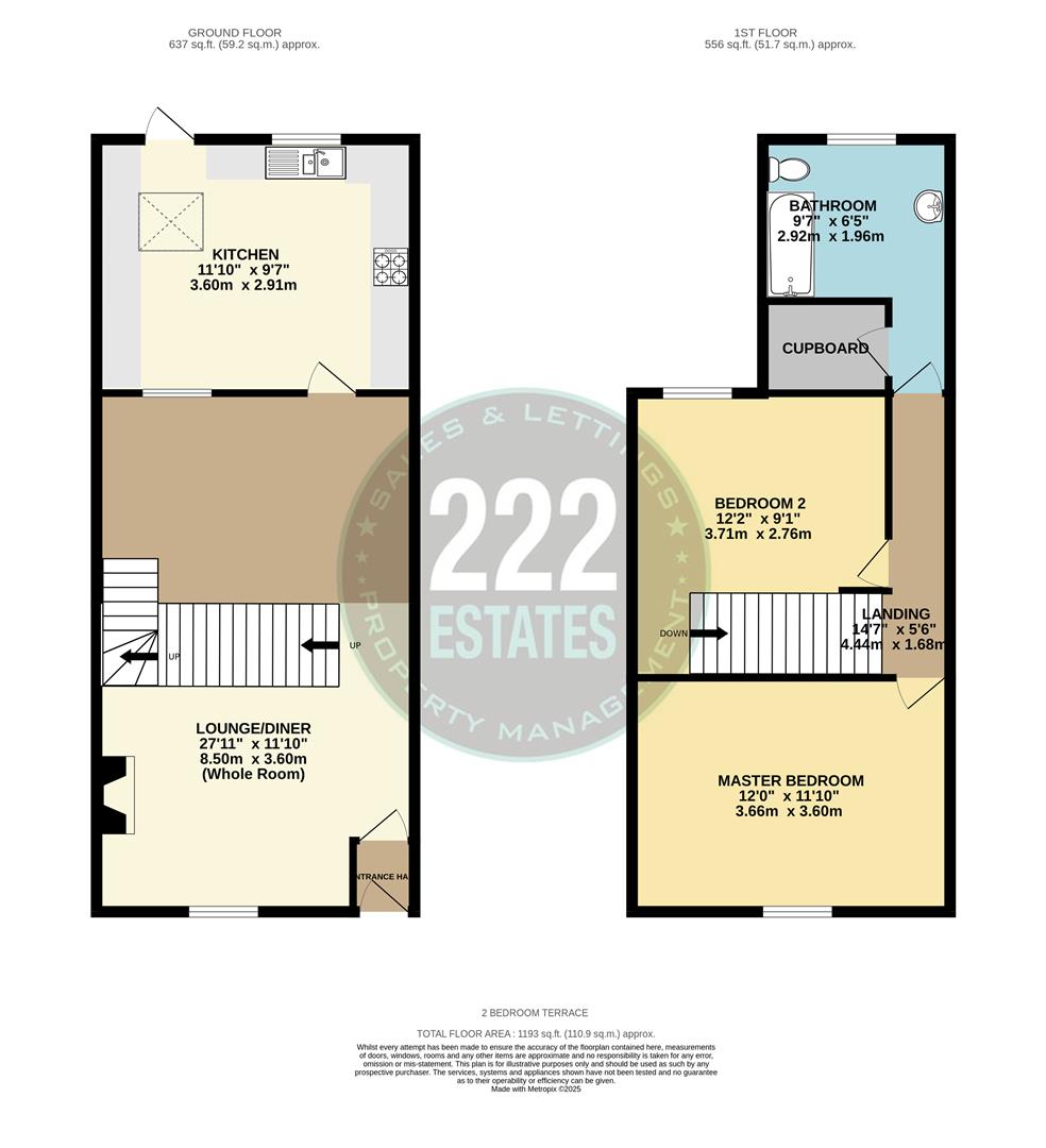 Floorplans For Wellfield Street, Warrington