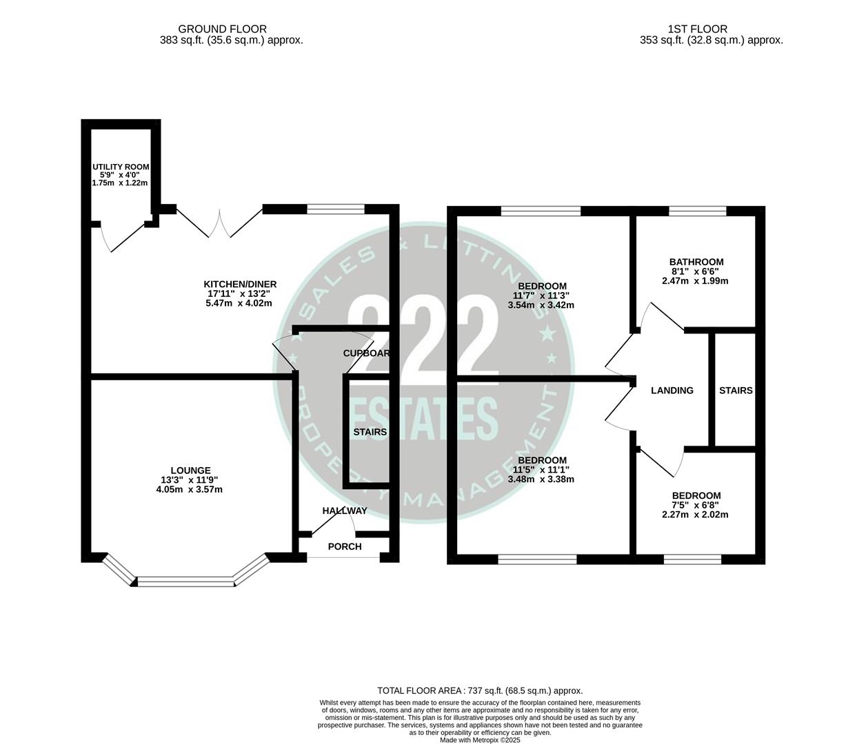 Floorplans For Wilkinson Street, Warrington