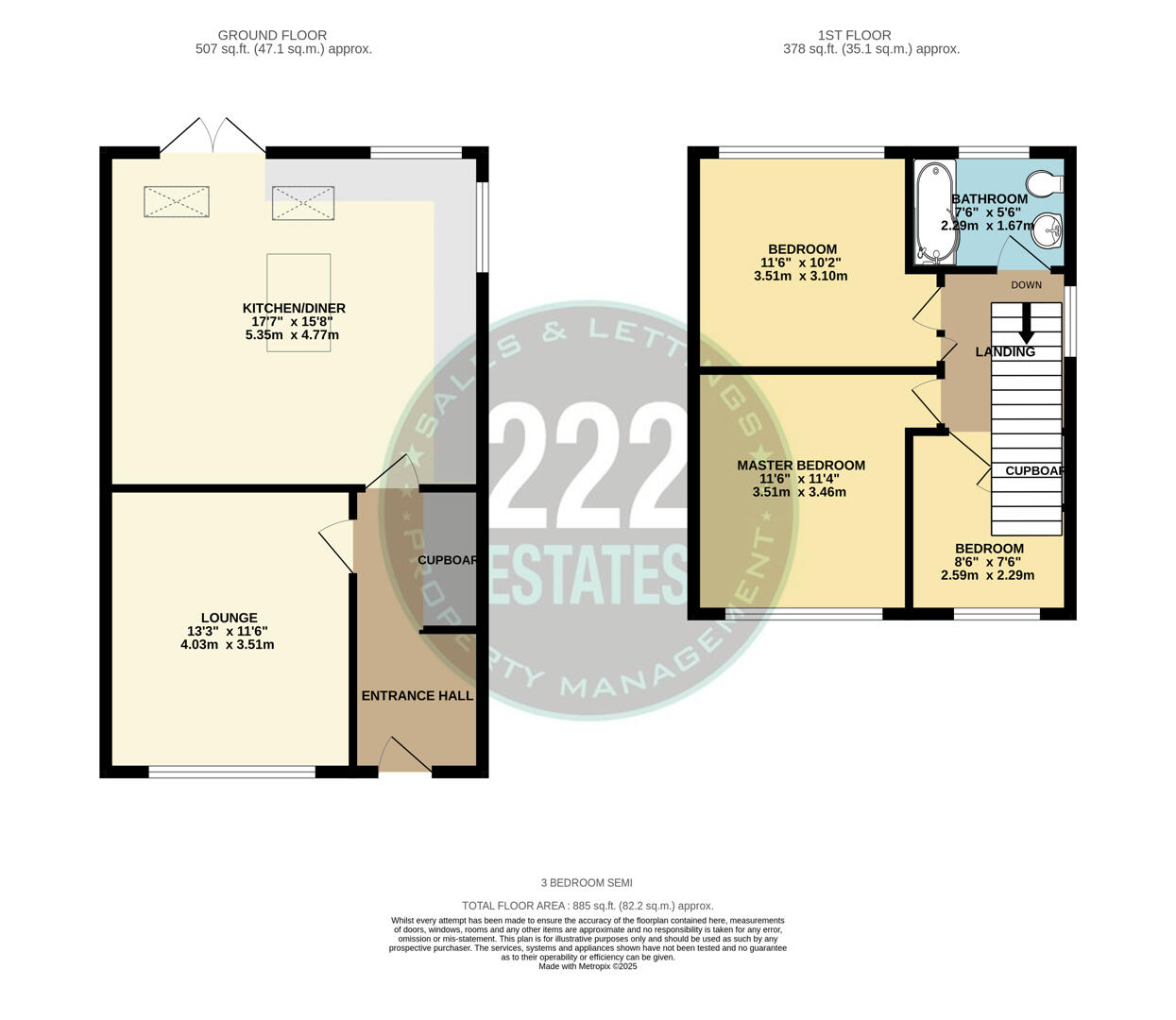 Floorplans For Duckworth Grove, Padgate, Warrington