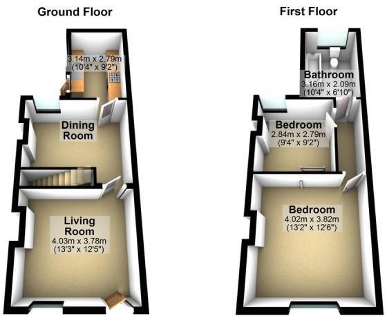 Floorplans For Jackson Street, Burtonwood, Warrington