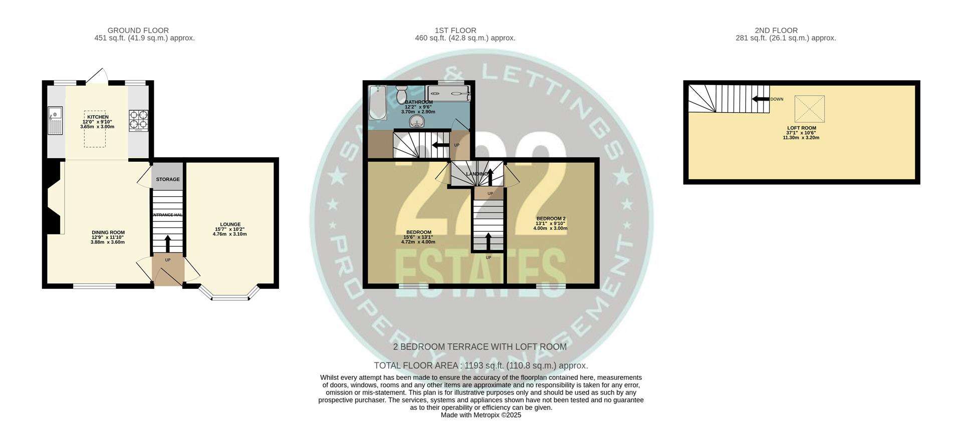 Floorplans For Kingsway South, Warrington