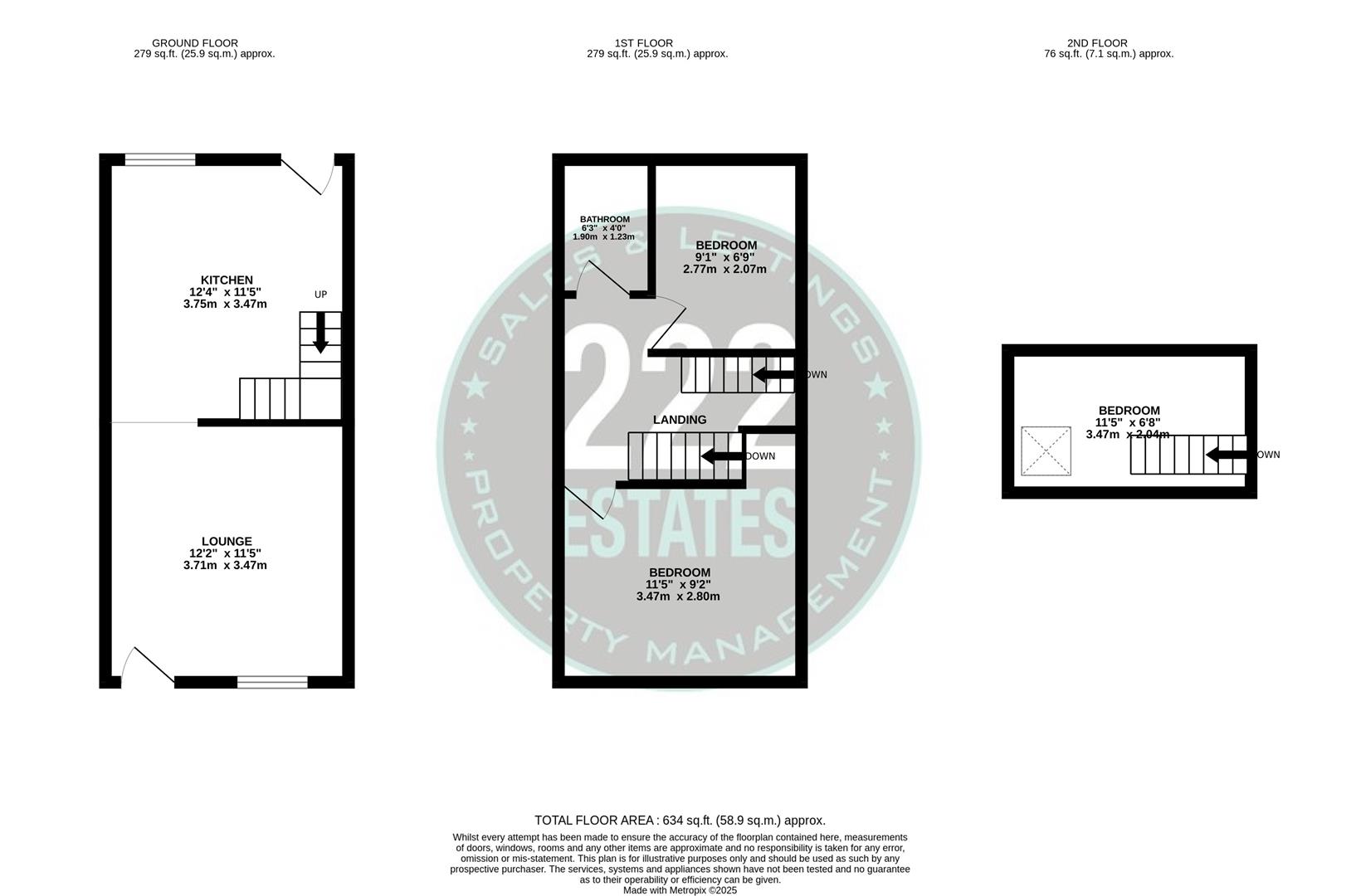 Floorplans For Cyril Street, Warrington