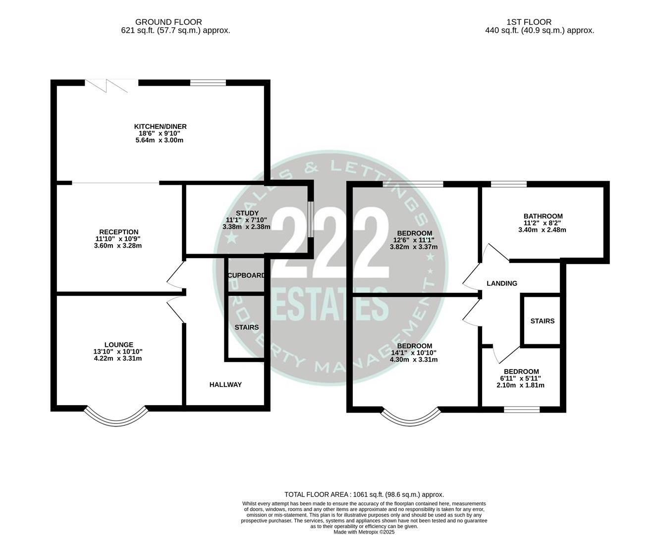 Floorplans For Bruche Drive, Padgate, Warrington