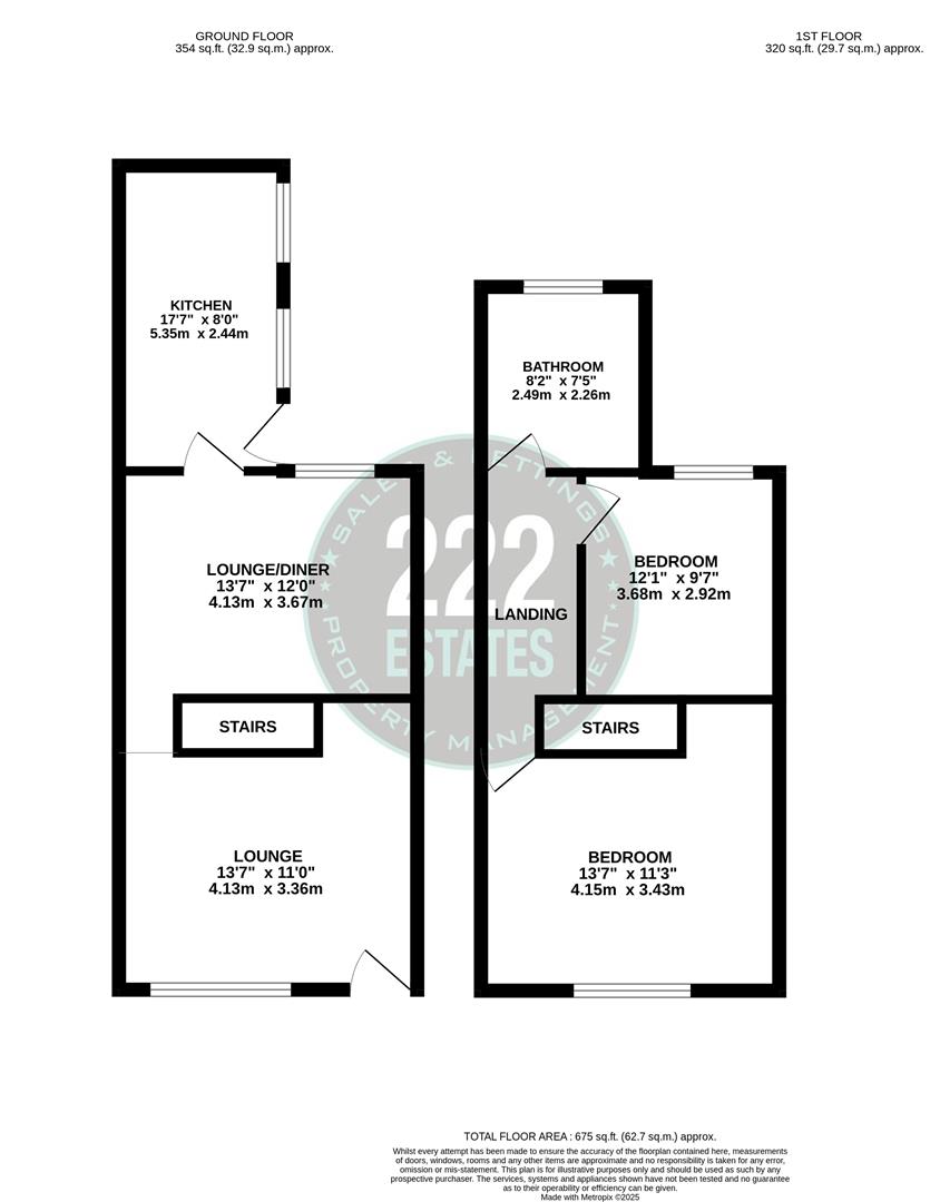 Floorplans For Dudley Street, Warrington
