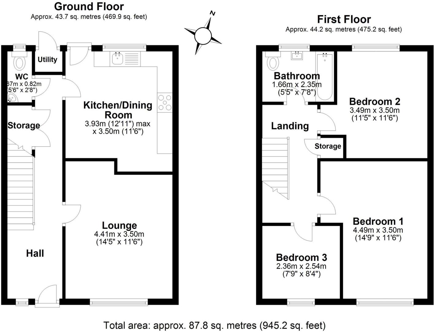 Floorplans For Ackers Lane, Stockton Heath, Warrington