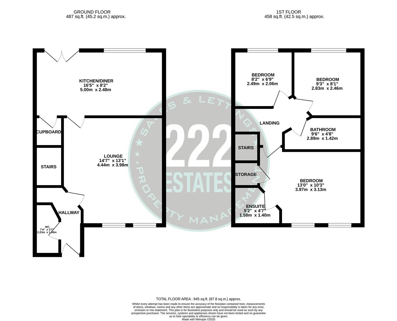 Floorplans For Mildenhall Close, Great Sankey, Warrington