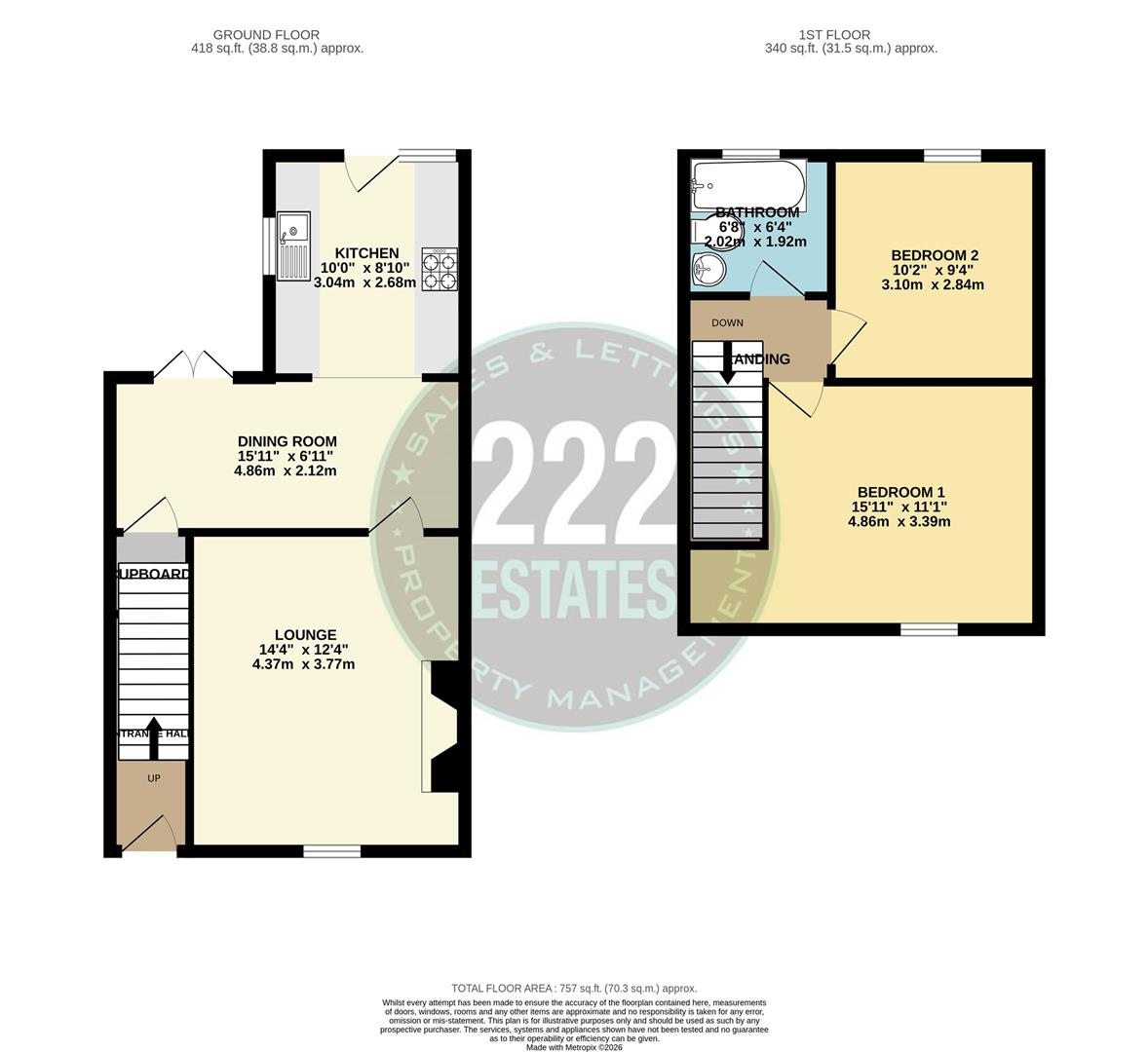 Floorplans For Shaws Avenue, Warrington
