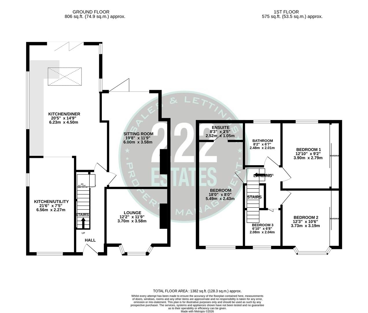 Floorplans For Elm Tree Avenue, Padgate, Warrington