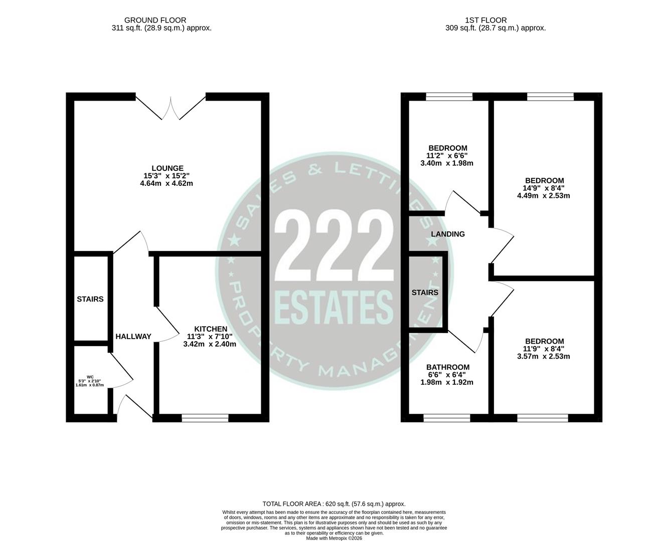 Floorplans For Hawthorne Street, Warrington