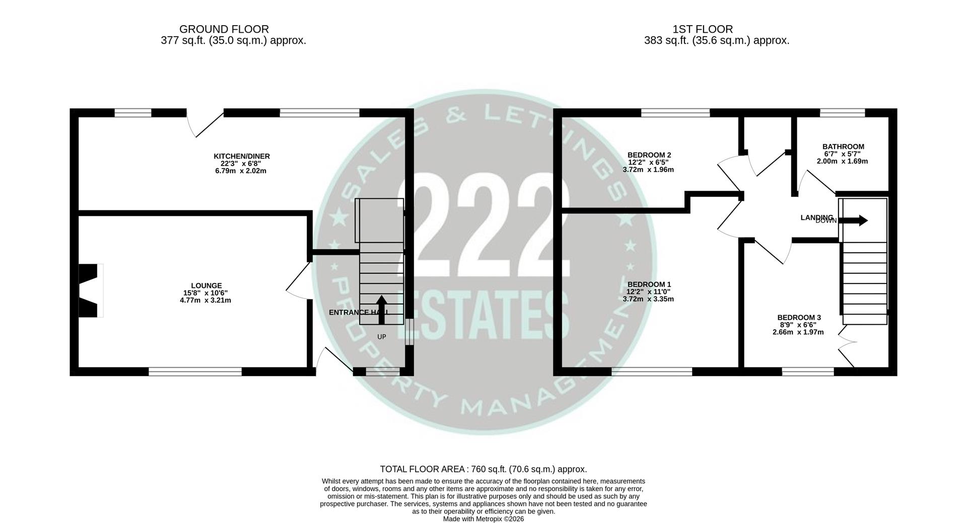 Floorplans For Poplars Avenue, Warrington