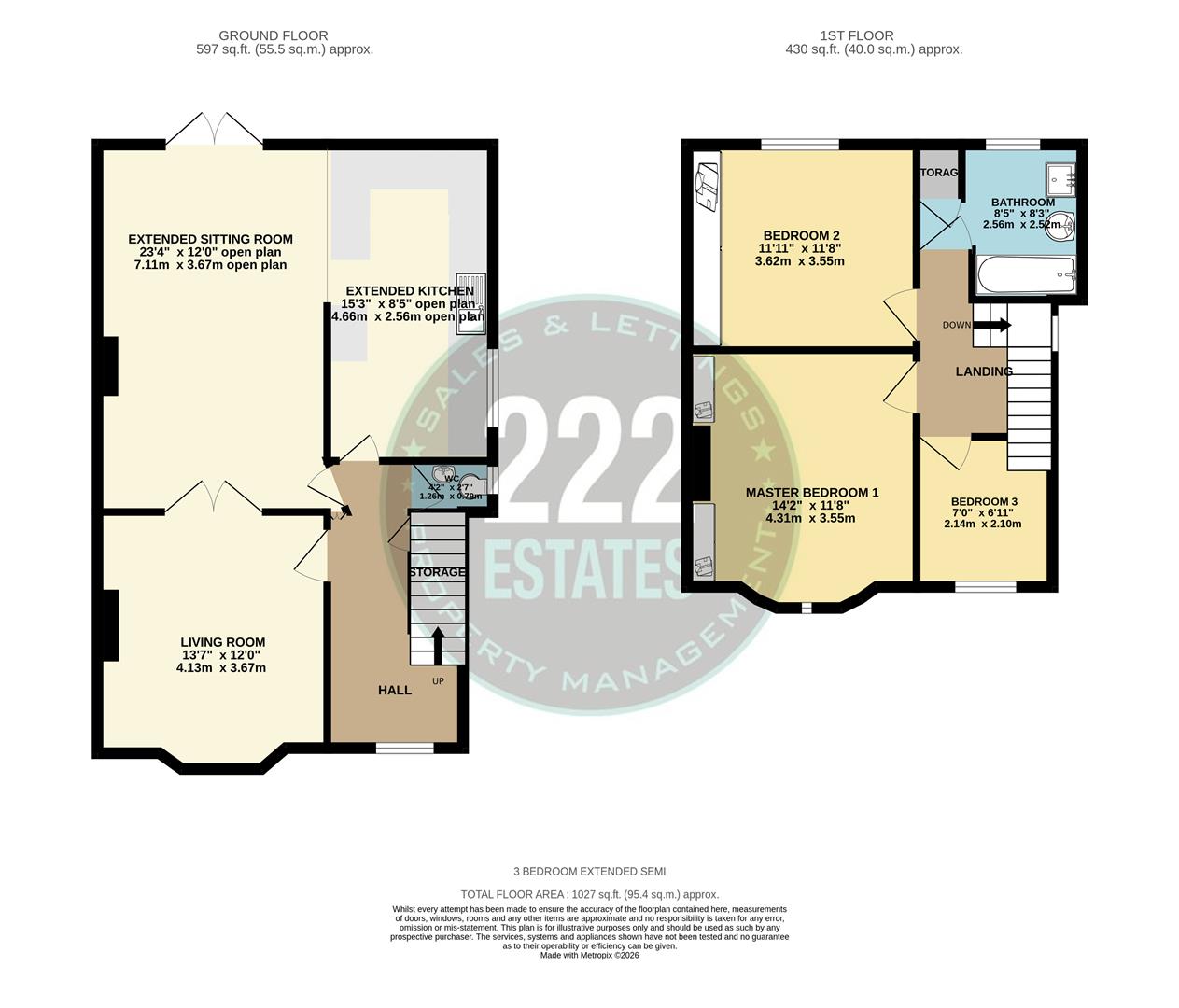 Floorplans For Park Road,, Great Sankey,, Warrington