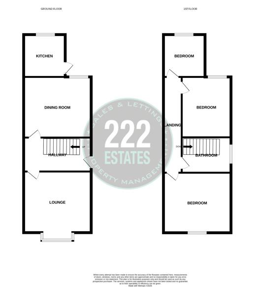 Floorplans For Amelia Street, Warrington