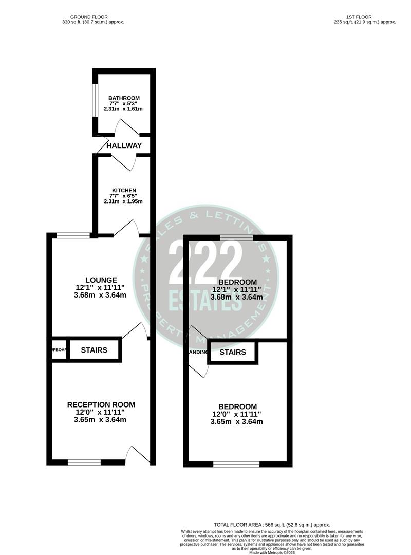 Floorplans For Laira Street, Warrington