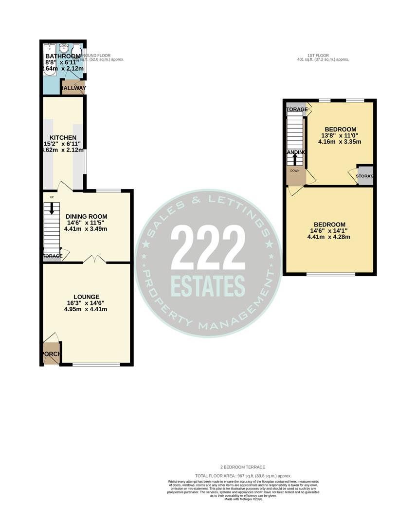 Floorplans For Sutton Street, Warrington