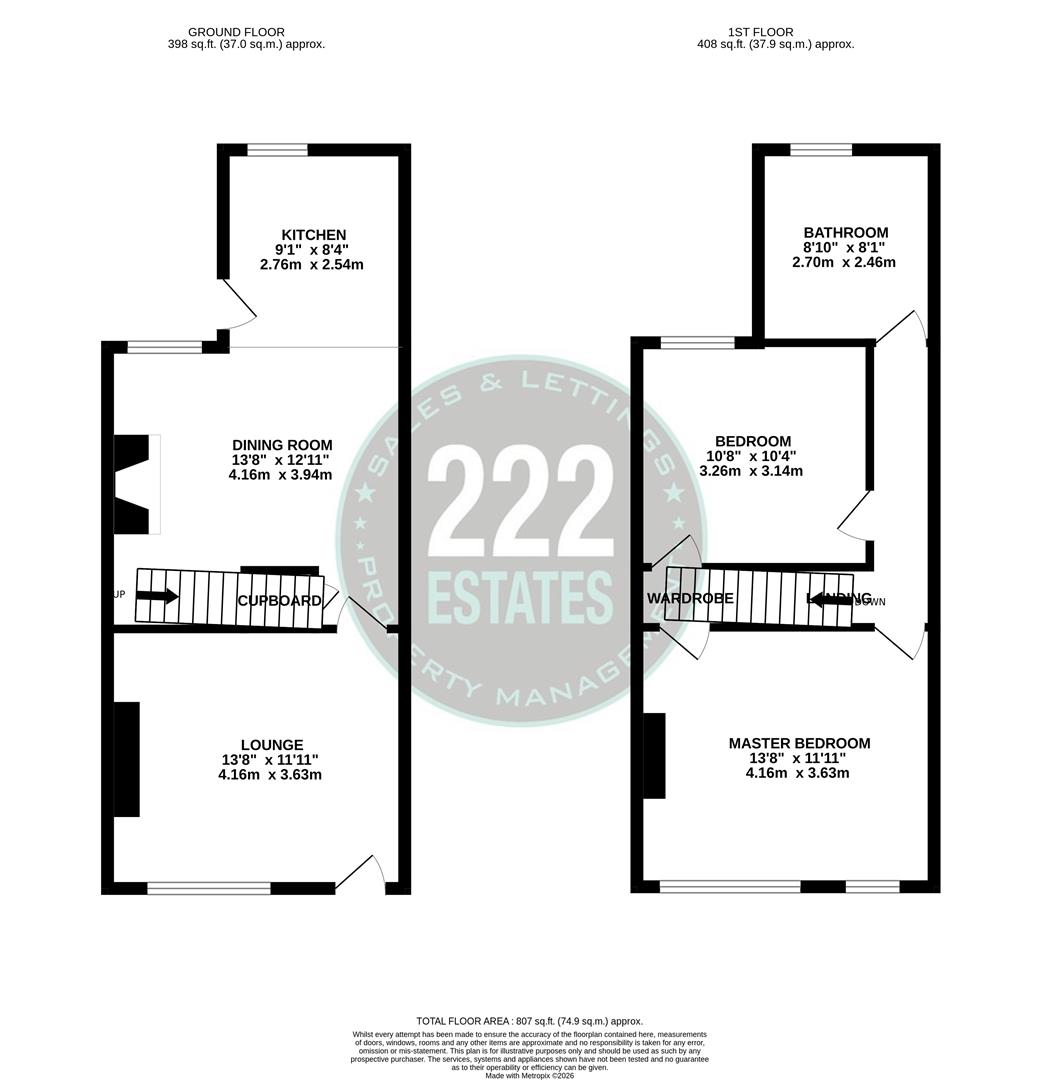 Floorplans For Wilkinson Street, Warrington