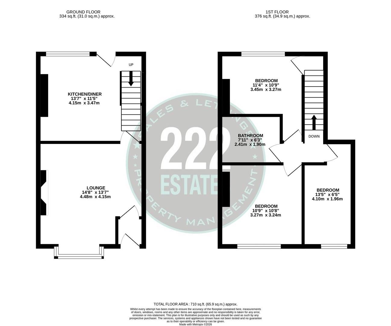 Floorplans For Temperance Street, Chorley