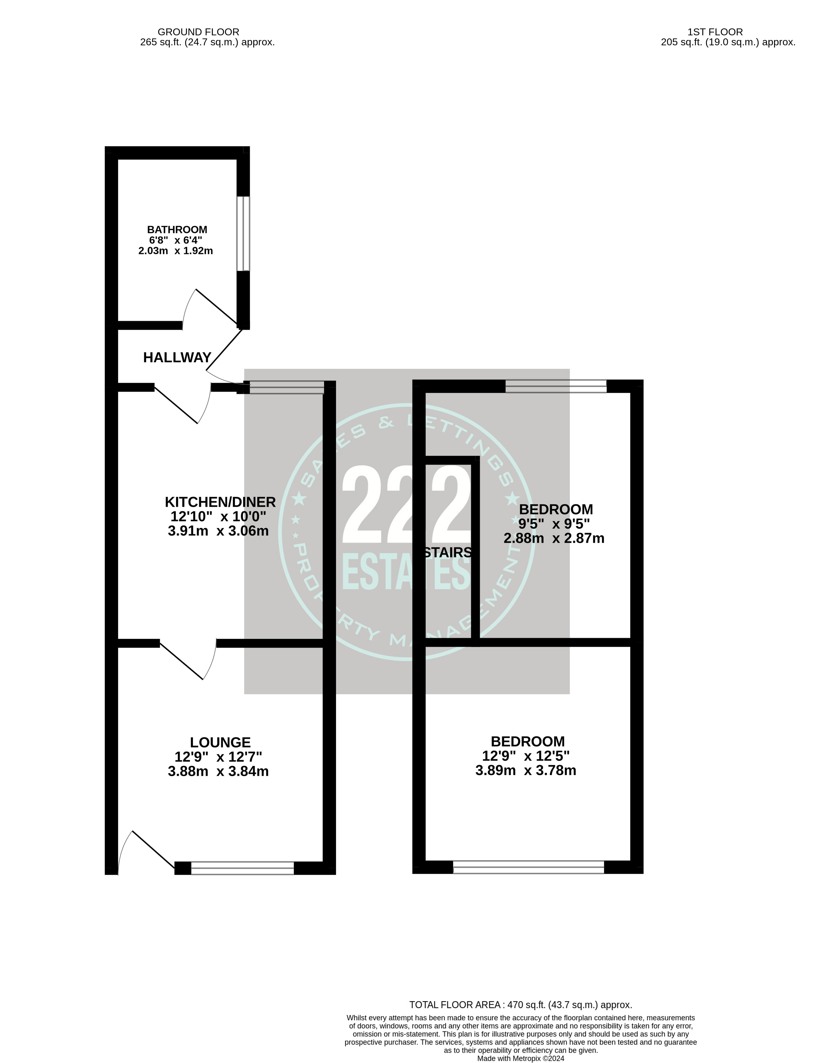 Floorplans For Leonard Street, Warrington, WA2 7HA